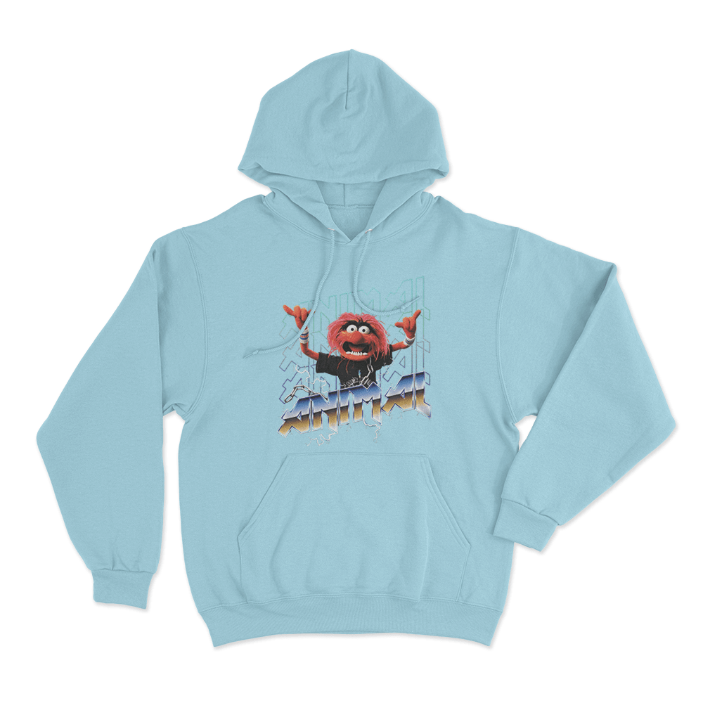 Animal Unisex Hoodie Sky Blue Animal Unisex Hoodie Sky Blue