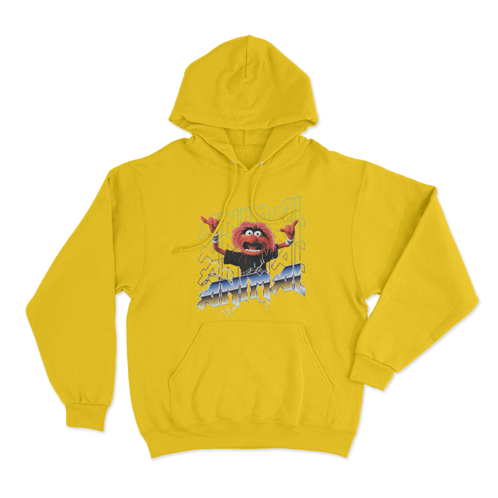 Animal Unisex Hoodie Yellow Animal Unisex Hoodie Yellow