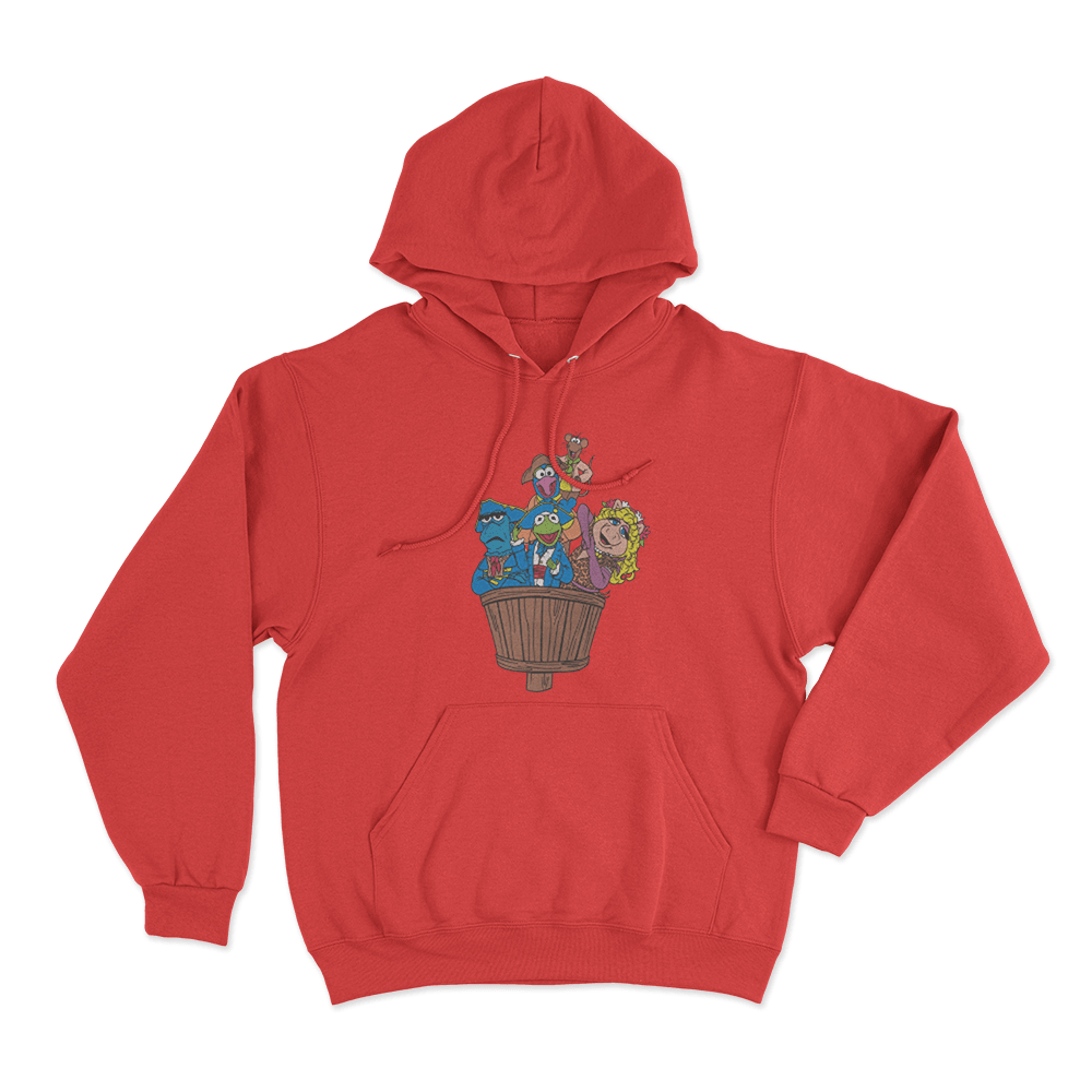 The Muppet Christmas Carol Character Group Unisex Hoodie Red The Muppet Christmas Carol Character Group Unisex Hoodie Red