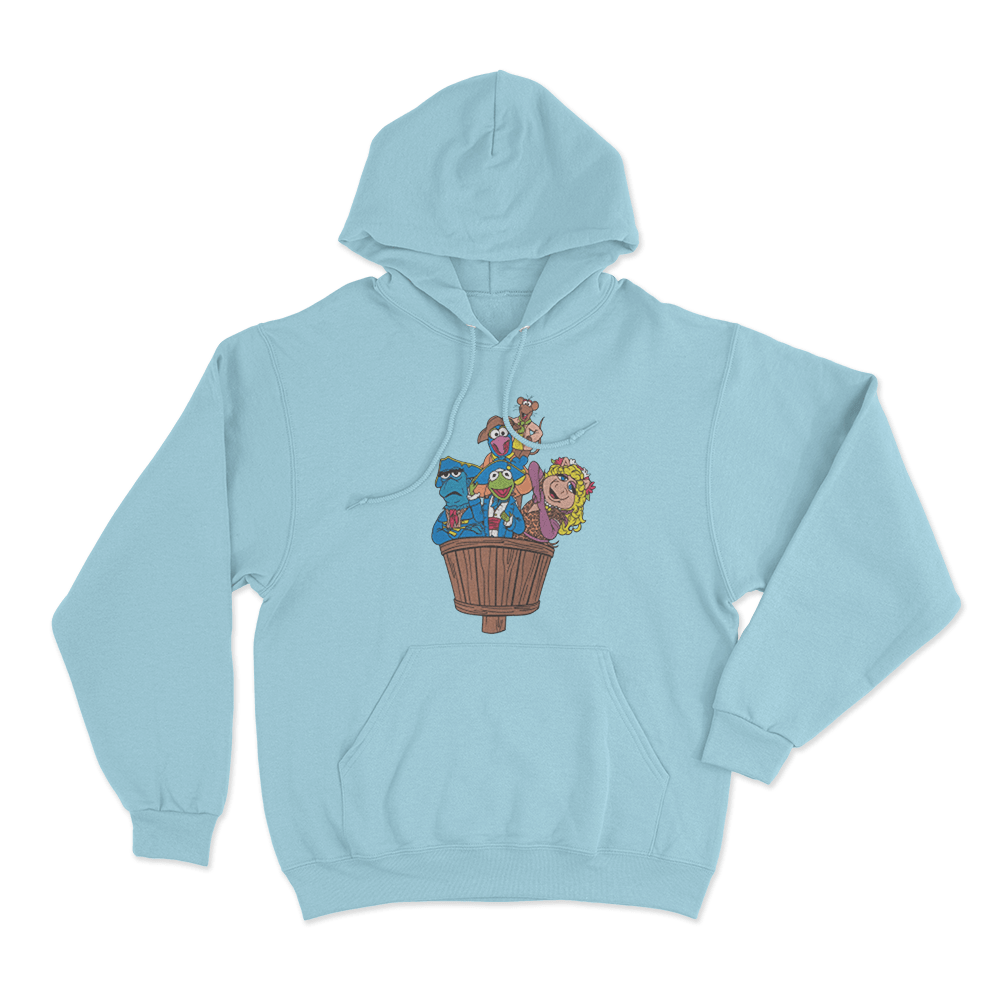 The Muppet Christmas Carol Character Group Unisex Hoodie Sky Blue The Muppet Christmas Carol Character Group Unisex Hoodie Sky Blue