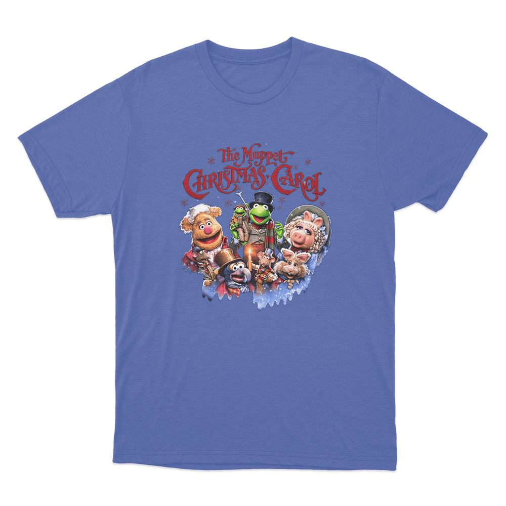 The Muppet Christmas Carol Characters Unisex T Shirt Blue The Muppet Christmas Carol Characters Unisex T Shirt Blue