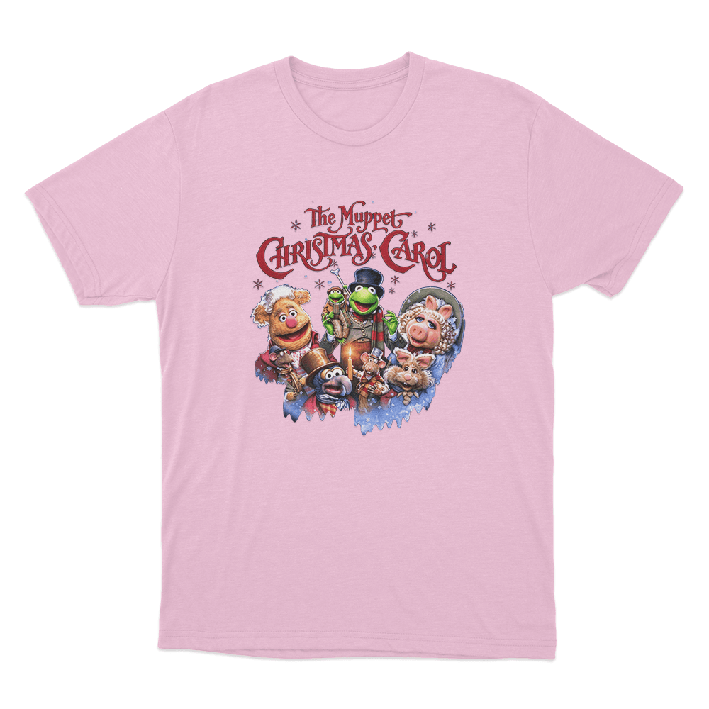 The Muppet Christmas Carol Characters Unisex T Shirt Pink The Muppet Christmas Carol Characters Unisex T Shirt Pink