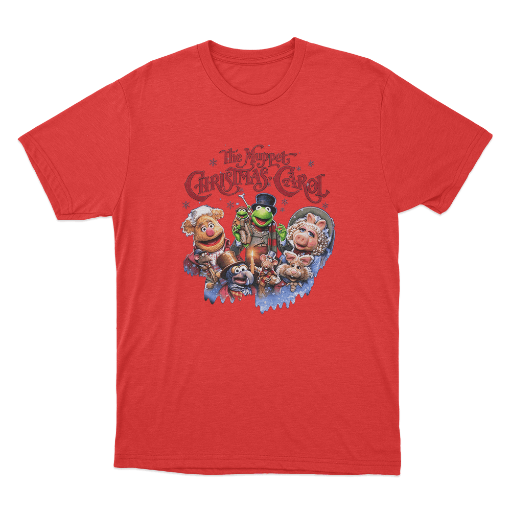 The Muppet Christmas Carol Characters Unisex T Shirt Red The Muppet Christmas Carol Characters Unisex T Shirt Red