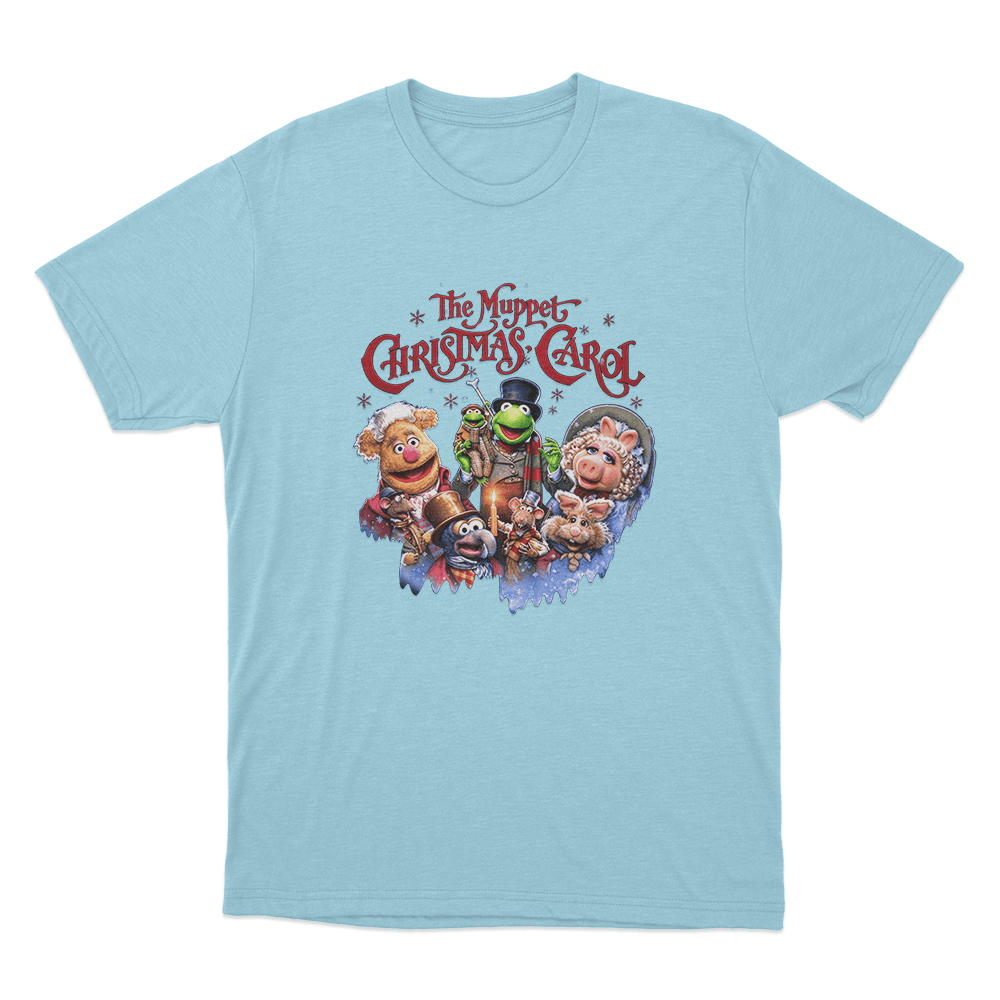 The Muppet Christmas Carol Characters Unisex T Shirt Sky Blue The Muppet Christmas Carol Characters Unisex T Shirt Sky Blue