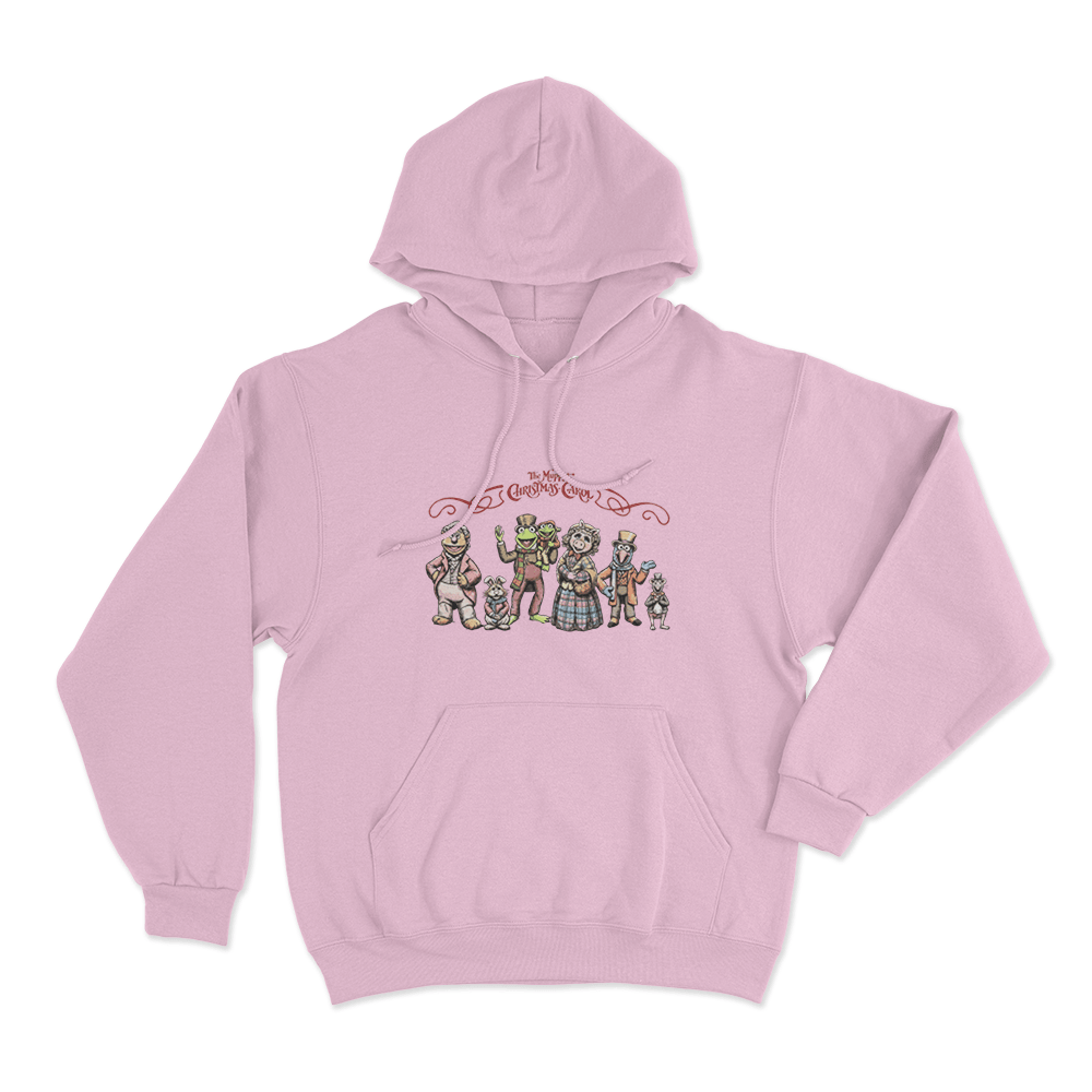 The Muppet Christmas Carol Holiday Characters Unisex Hoodie Pink The Muppet Christmas Carol Holiday Characters Unisex Hoodie Pink