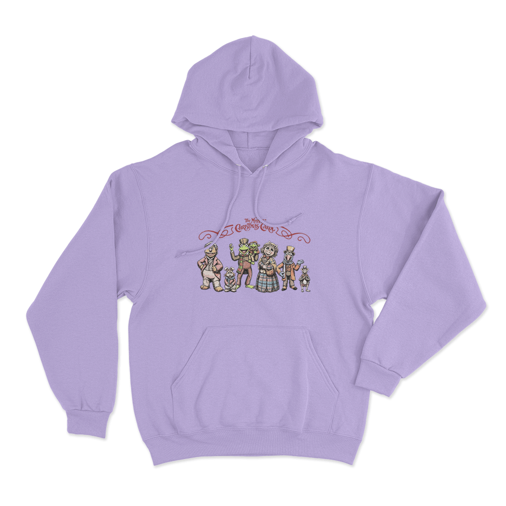 The Muppet Christmas Carol Holiday Characters Unisex Hoodie Purple The Muppet Christmas Carol Holiday Characters Unisex Hoodie Purple