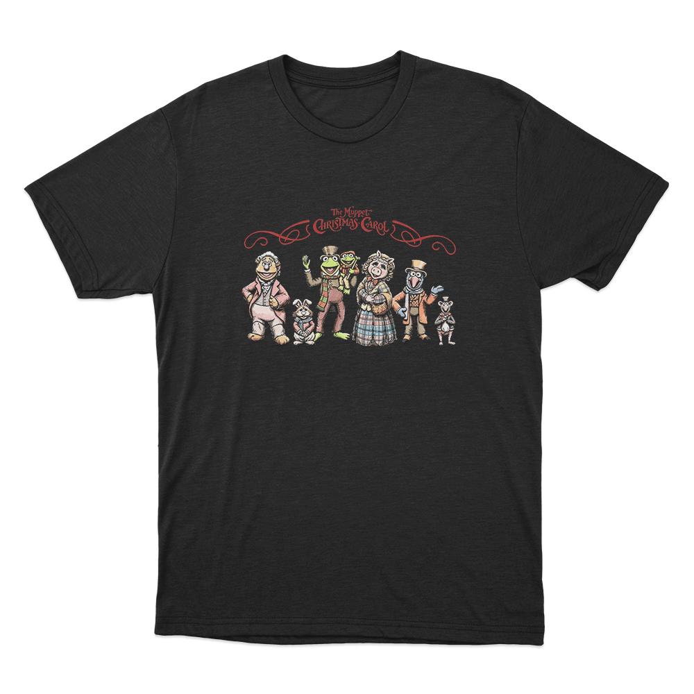 The Muppet Christmas Carol Holiday Characters Unisex T Shirt Black The Muppet Christmas Carol Holiday Characters Unisex T Shirt Black