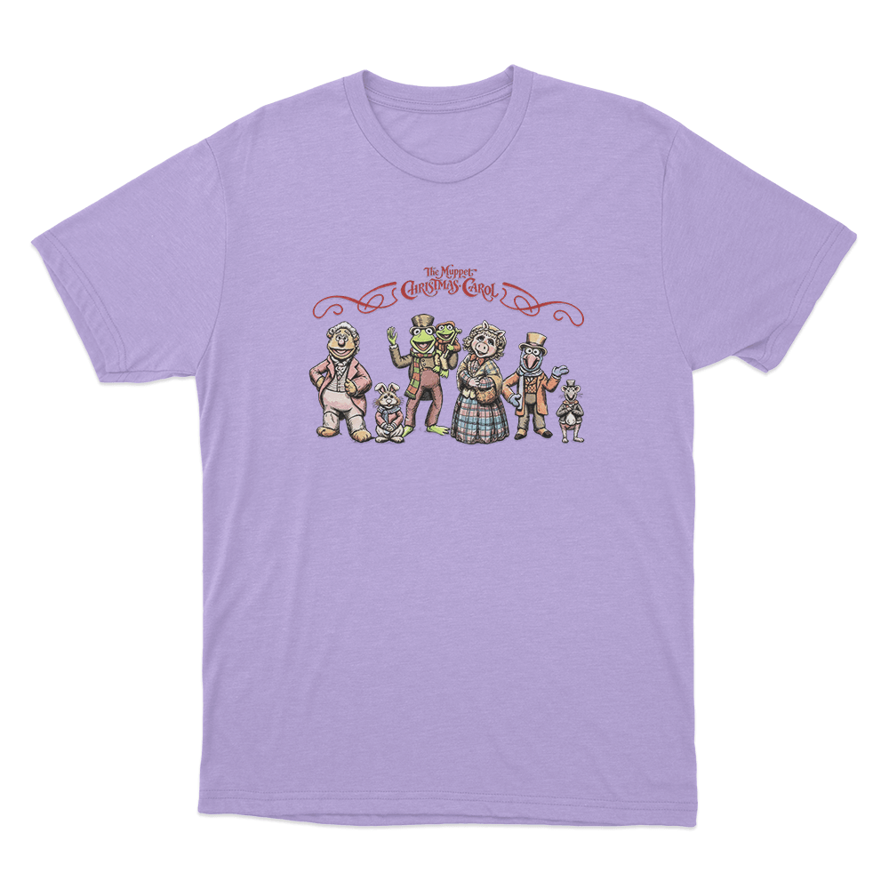 The Muppet Christmas Carol Holiday Characters Unisex T Shirt Purple The Muppet Christmas Carol Holiday Characters Unisex T Shirt Purple