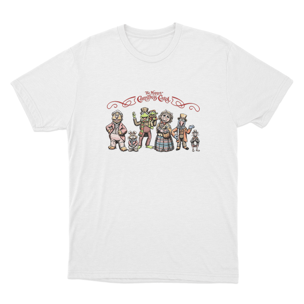 The Muppet Christmas Carol Holiday Characters Unisex T Shirt White The Muppet Christmas Carol Holiday Characters Unisex T Shirt White