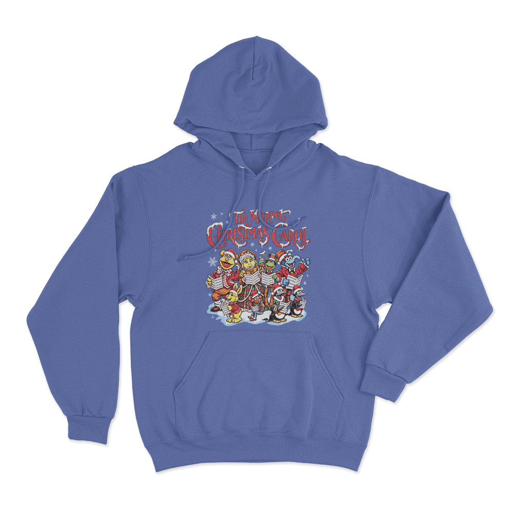 The Muppet Christmas Carol Holiday Choir Unisex Hoodie Blue The Muppet Christmas Carol Holiday Choir Unisex Hoodie Blue