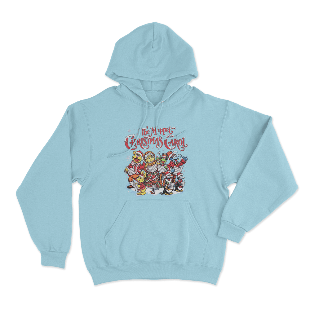 The Muppet Christmas Carol Holiday Choir Unisex Hoodie Sky Blue The Muppet Christmas Carol Holiday Choir Unisex Hoodie Sky Blue