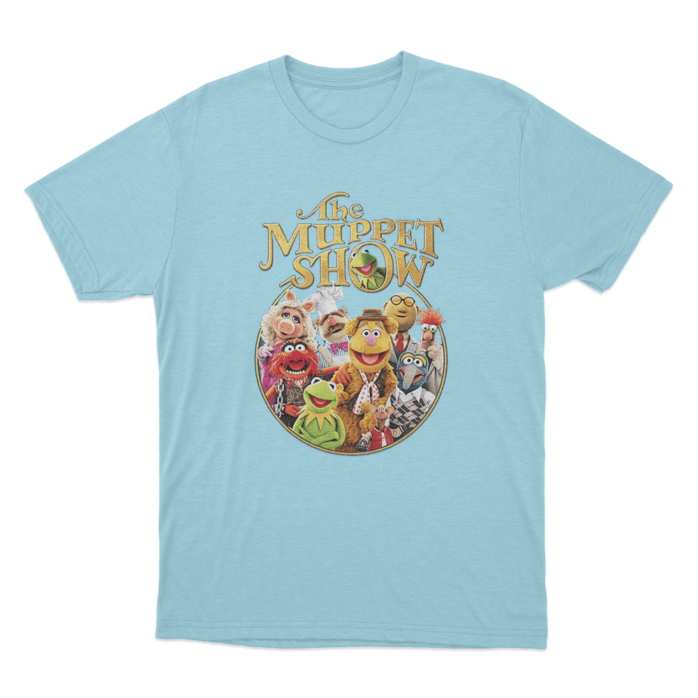 The Muppet Show Unisex T Shirt Sky Blue The Muppet Show Unisex T Shirt Sky Blue
